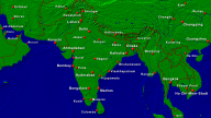 Indien Städte + Grenzen 1920x1080